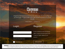 Tablet Screenshot of cheyennecigars.com